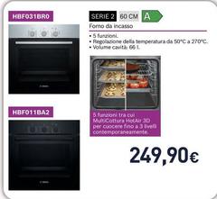 Bosch - Serie 2 HBF031BR0 Forno Da Incasso 60 X 60 Cm Acciaio Classe A