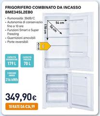 Electroline - Frigorifero Combinato Da Incasso BME34SL2EB0 