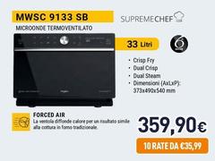 Whirlpool - Supreme Chef Microonde A Libera Installazione - MWSC 9133 SB