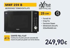 Whirlpool - ExtraSpace Microonde A Libera Installazione - MWF 259 B