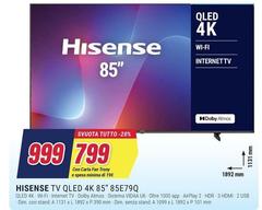 Hisense - Tv Qled 4k 85e7qq