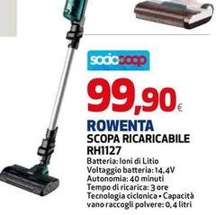 Rowenta - Scopa Ricaricabile RH1127
