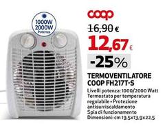 Coop - Termoventilatore Fh217t-s