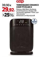 Coop - Termobagno Ceramico Ptc924r-h