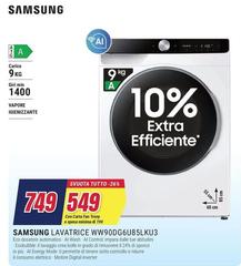 Samsung - Lavatrice WW90DG6U85LKU3