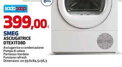 Smeg - Asciugatrice DTEXITO8D