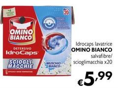 Omino Bianco - Idrocaps Lavatrice Salvafibre/ Scioglimacchia X 20 