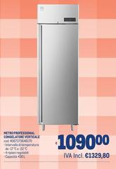 Intervallo - Metro Professional Congelatore Verticale