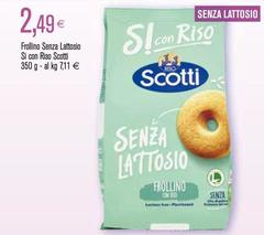 Scotti - Frollini Senza Lattosio Sì Con Riso