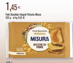 Misura - Fette Biscottate Integrali Fibrextra