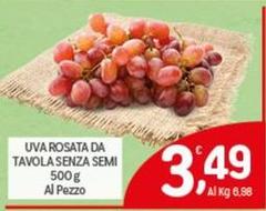 Uva Rosata Da Tavola Senza Semi