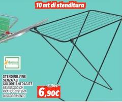 Domus - Stendino Vine Senza Ali Colore Antracite