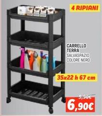 Carrello Terra Salvaspazio Colore Nero