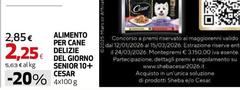 Cesar - Alimento Per Cane Delizie Del Giorno Senior 10+