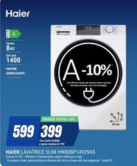 Haier - Lavatrice Slim HW80BP14929AS