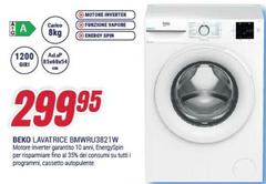 Beko - Bmwru3821w Lavatrice Caricamento Frontale 8 Kg 1200 Giri/min A Bianco