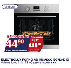 Electrolux - Forno Ad Incasso EOM3H04X