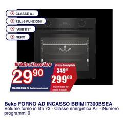 Beko - Forno Ad Incasso BBIM17300BSEa