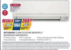 Mitsubishi -  climatizzatore MUZW353F+MSC2DW35SF