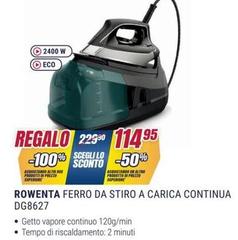 Rowenta - Ferro Da Stiro A Carica Continua DG8627