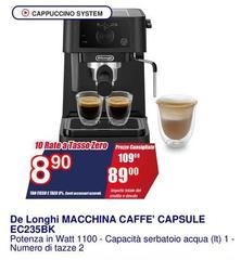 Capsule - De Longhi Macchina Caffe'  EC235BK