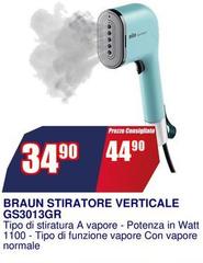 Braun -  Stiratore Verticale GS3013GR