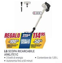 LG - Scopa Ricaricabile A9KLITE10C