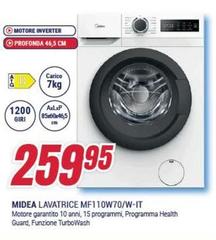 Midea - Lavatrice MF110W70/W-IT