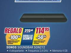 Sonos - Soundbar SON 212