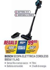 Bosch - Scopa Elettrica Cordless Bbs611lag