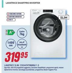 Lavatrice Slim CSO4474TWMB6/1-S