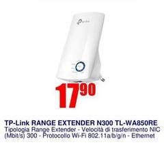 Tp Link - Range Extender N300 Tl-wa850re