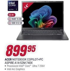Acer - Notebook CoPILOT+PC A14-52M-740X