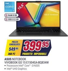 Asus - Notebook Vivobook Go 15 E1504GA-BQ834W