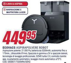 Ecovacs - Aspirapolvere Robot