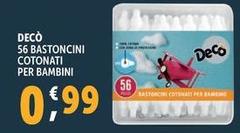 Deco - 56 Bastoncini Cotonati Per Bambini