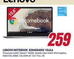 Lenovo - Notebook 82N4004DIX 15JL6