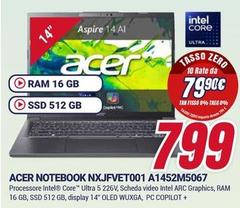 Acer - Notebook NXJFVET001 A1452M5067