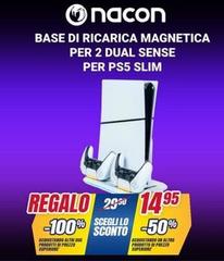 Nacon - Base Di Ricarica Magnetica Per 2 Dual Sense Per Ps5 Slim