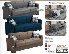 Blu - Divano Filippo
