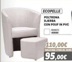Solo - Poltrona Djerba Con Pouf In Pvc