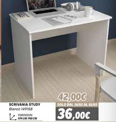 Solo - Scrivania Study Bianco 149158
