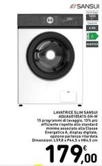Lavatrice Slim AQU40050A15-S-W
