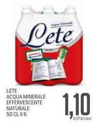 Lete - Acqua Minerale Effervescente Naturale