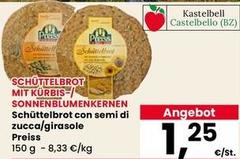 Preiss - Schüttelbrot Con Semi Di Zucca/Girasole