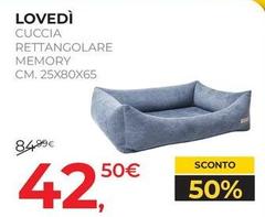 Lovedi - Cuccia Rettangolare Memory