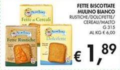 Mulino Bianco - Fette Biscottate