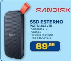 Sandisk - Ssd Esterno Portable 1tb