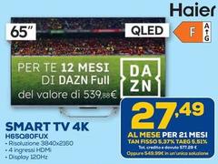 Haier - Smart Tv 4k H65q80fux