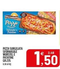 Sfornasole - Pizza Surgelata Wurstel E Patatine